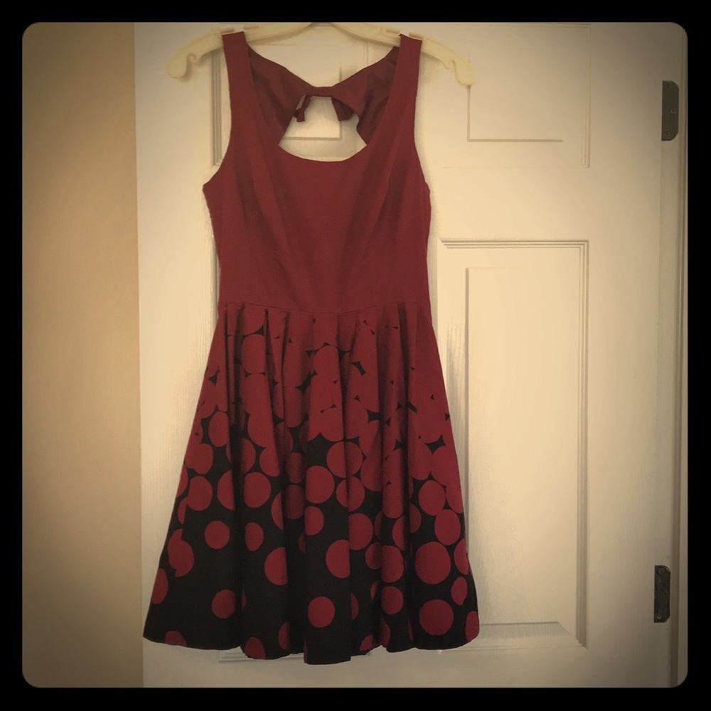 Adorable dark red party dress
